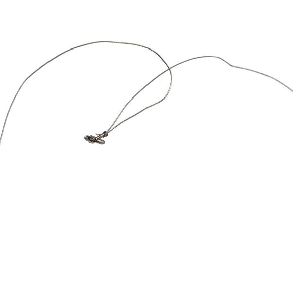 Handmade Silver Wire Single Clasp Brown Stone Beaded Necklace - Picture 4 of 4